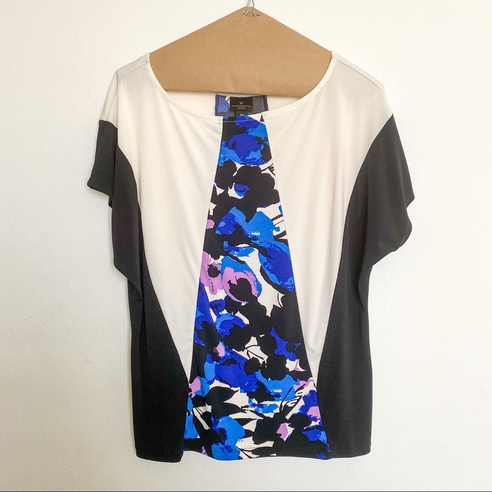 PETITE WORTHNGTON BLOUSE SIZE PM